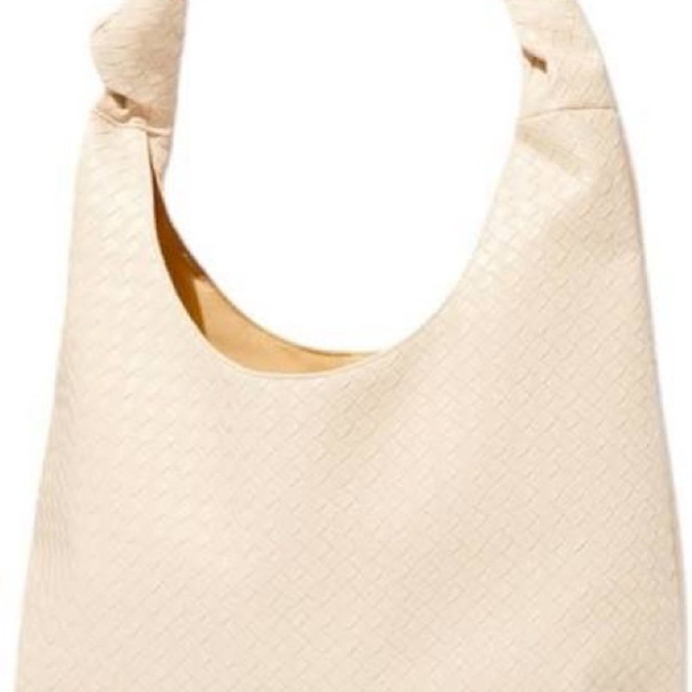 Ulta Beauty Cream Textured Hobo Bag